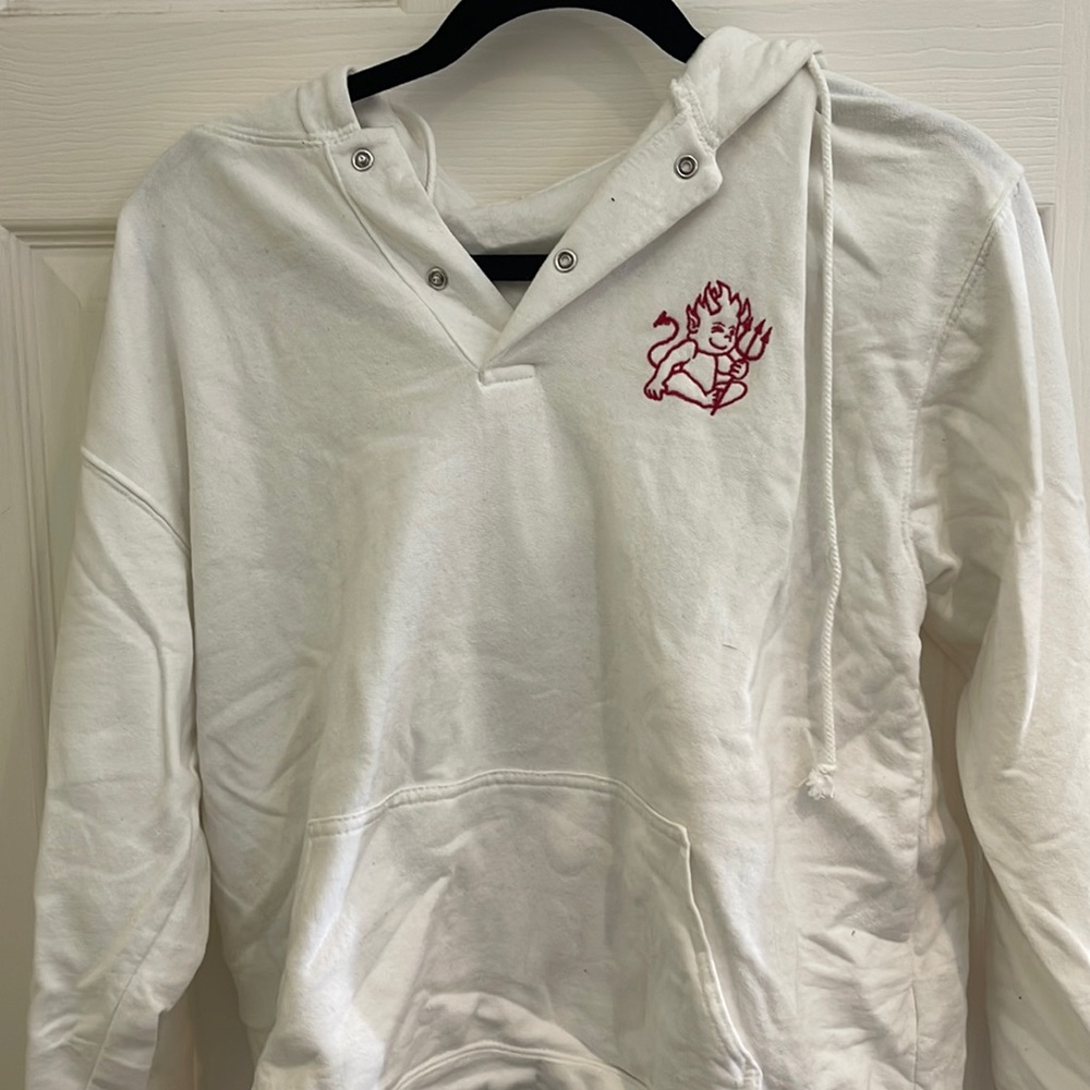 White hoodie brandy Melville